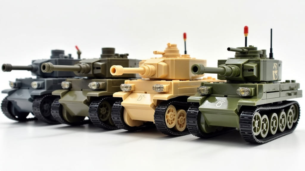 LEGO Panzer III in desert camo with minifigures